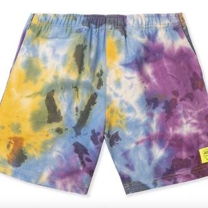 tie dye Brain Dead shorts